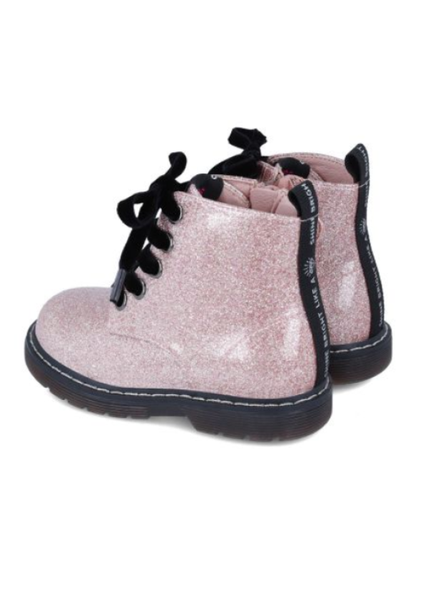 GARVALIN BOTA GLITTER ROSA CORDON TERCIOPELO 