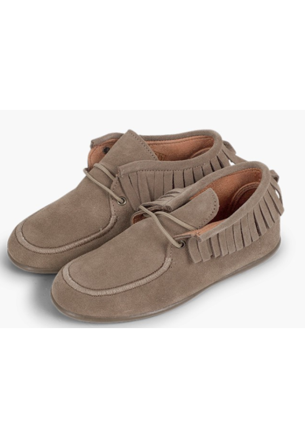 CHUCHES BOTA FLECOS SERRAJE TAUPE 
