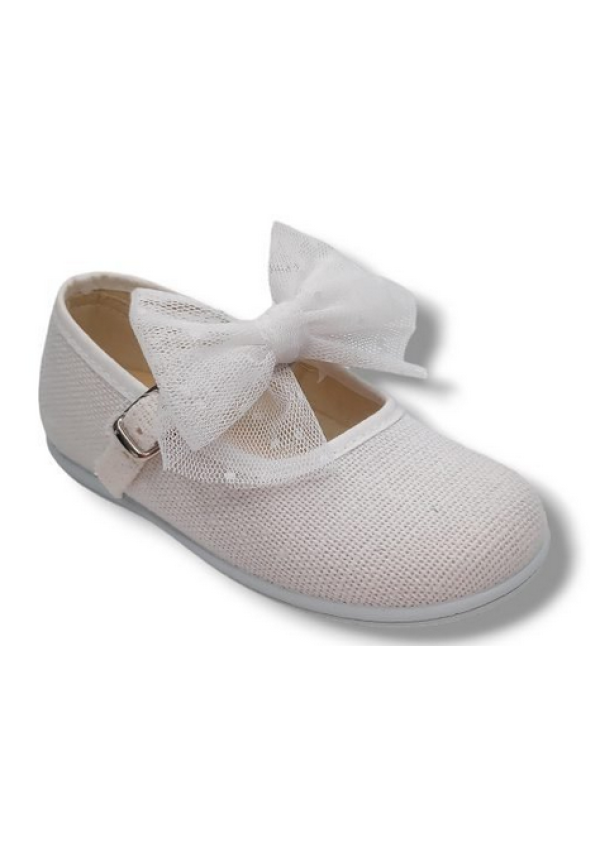 VUL-PEQUES MERCEDES LAZO PLUMETI LINO BLANCO