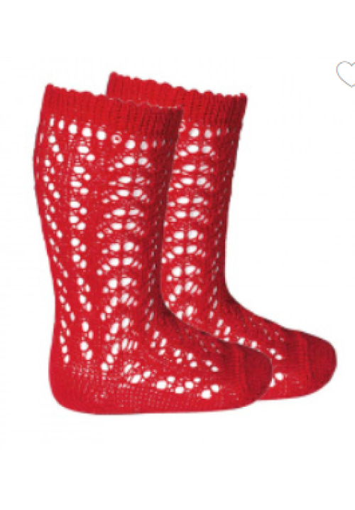 CALCETIN CALADO ROJO CONDOR