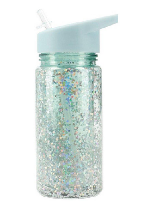 TUTETE BOTELLA CON PAJITA GLITTER 