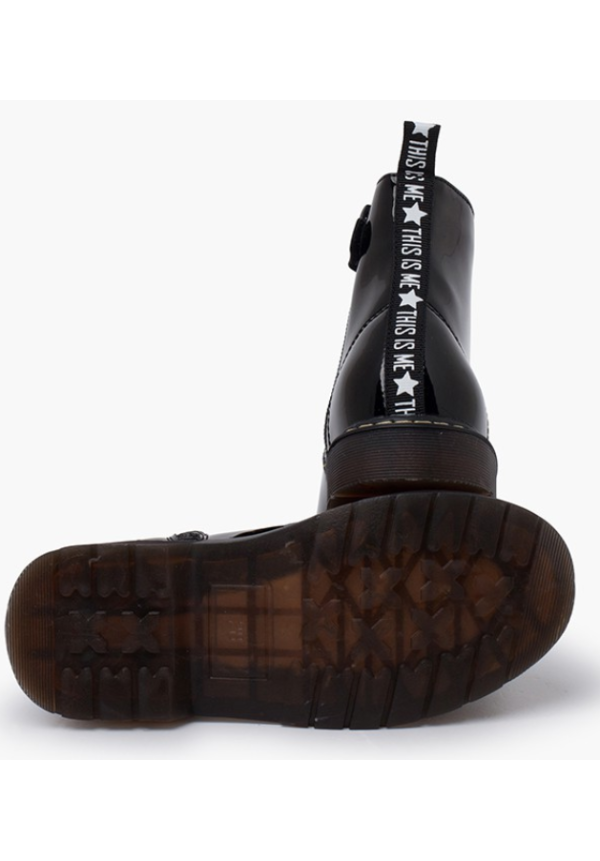 GARVALIN BOTA CHAROL NEGRO CORDONES TERCIOPELO 